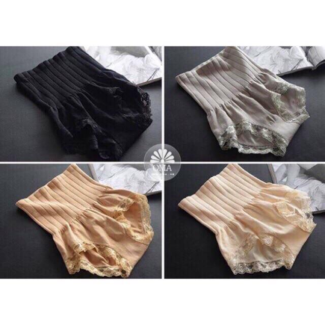 Quần lót HAVANA gen bụng viền ren munafie nhật túi zíp FLQ24 | BigBuy360 - bigbuy360.vn