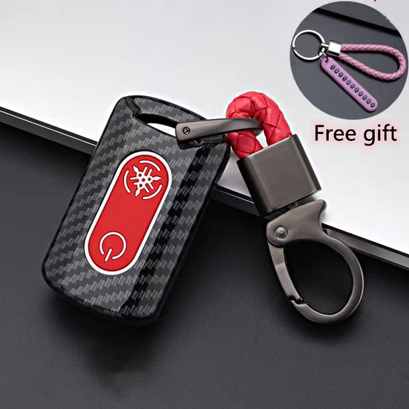 Ốp Chìa Khóa Bằng Sợi Carbon Cao Cấp Cho Xe Yamaha laser 155 ex 155 NVX Y16 AEROX XMAX NVX 155NVX Janus Nozza Grande FreeGo Latte 155