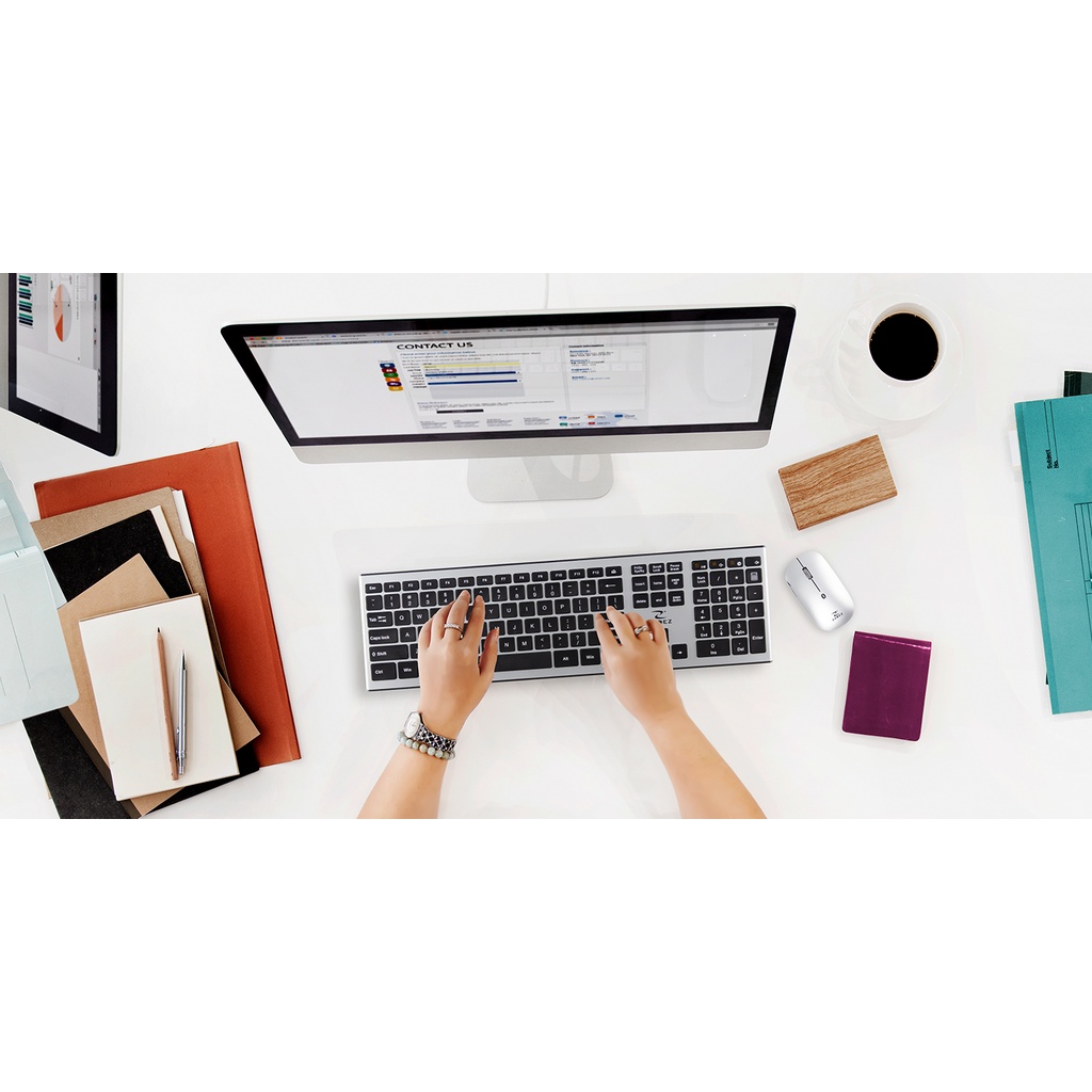 Bộ bàn phím chuột quang không dây Zadez ZMK-530 | Hàng Chính Hãng