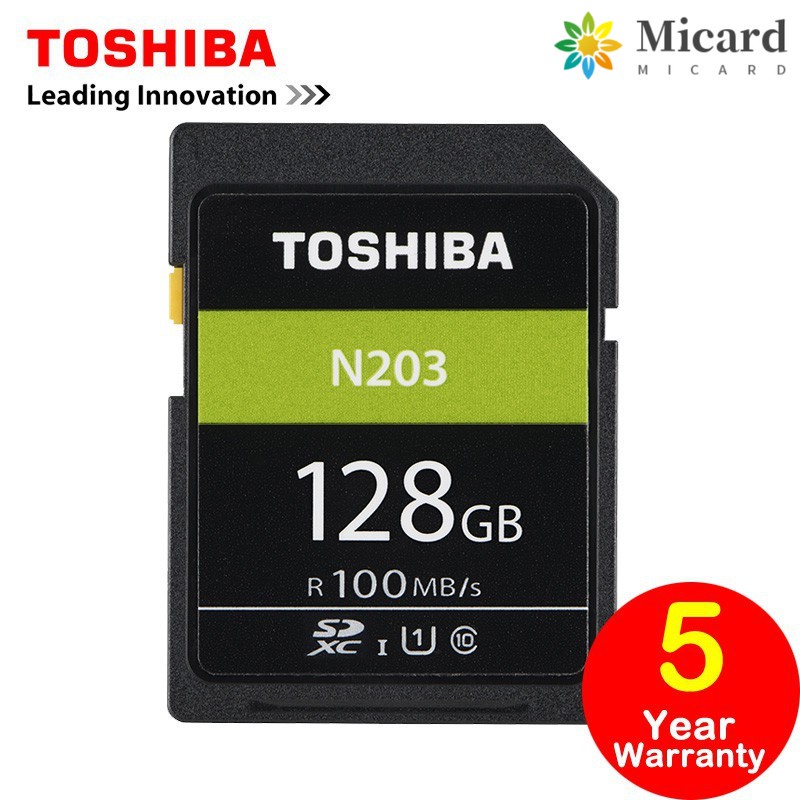 Thẻ Nhớ Toshiba SDHC 128G 32GB SDHC 64GB SDXC U1 Cho Máy Ảnh Kỹ Thuật Số SLR / DV / Điều Hợp Miễn Phí