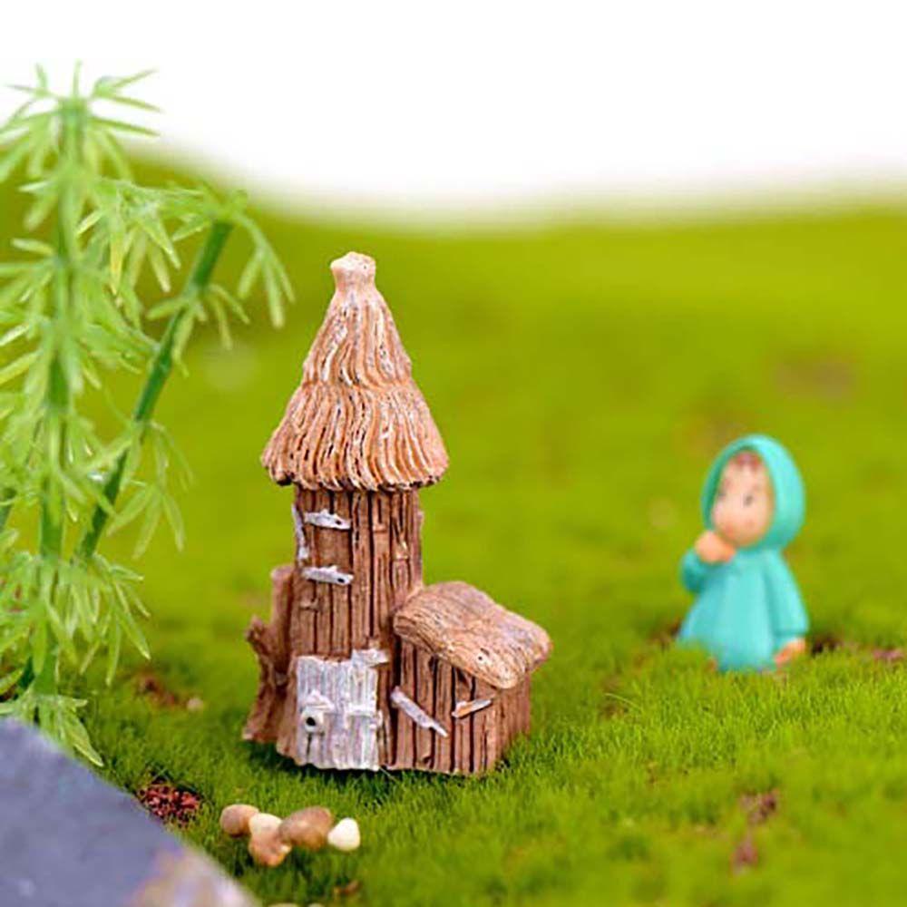 IVORY Mô Hình Ngôi Nhà Knickknacks Bằng Nhựa Resin Dùng Trang Trí DIY