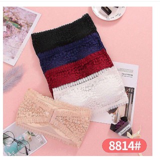 Áo ngực,áo bra ren hoa cúc cúp ngang cài sau-8814