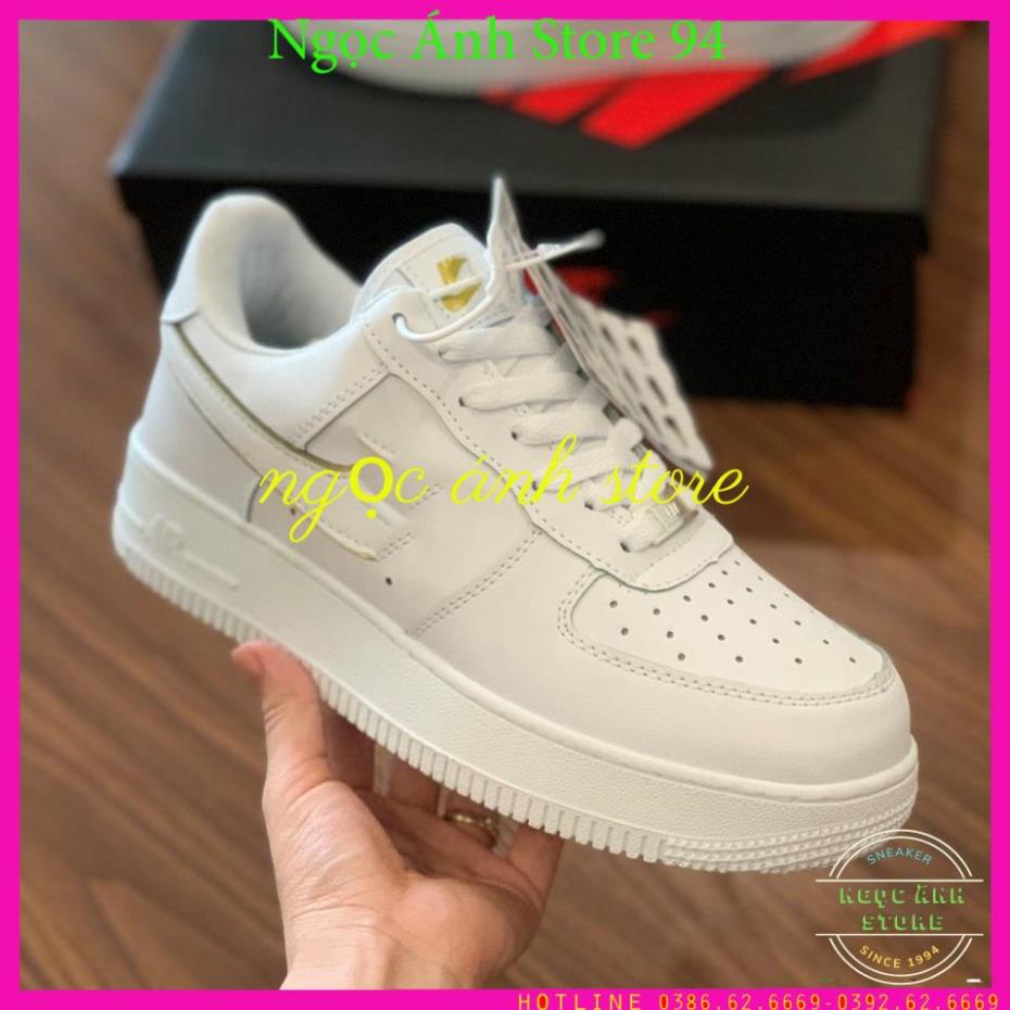 Giày sneaker,af1 trắng viền vàng full size nam nữ