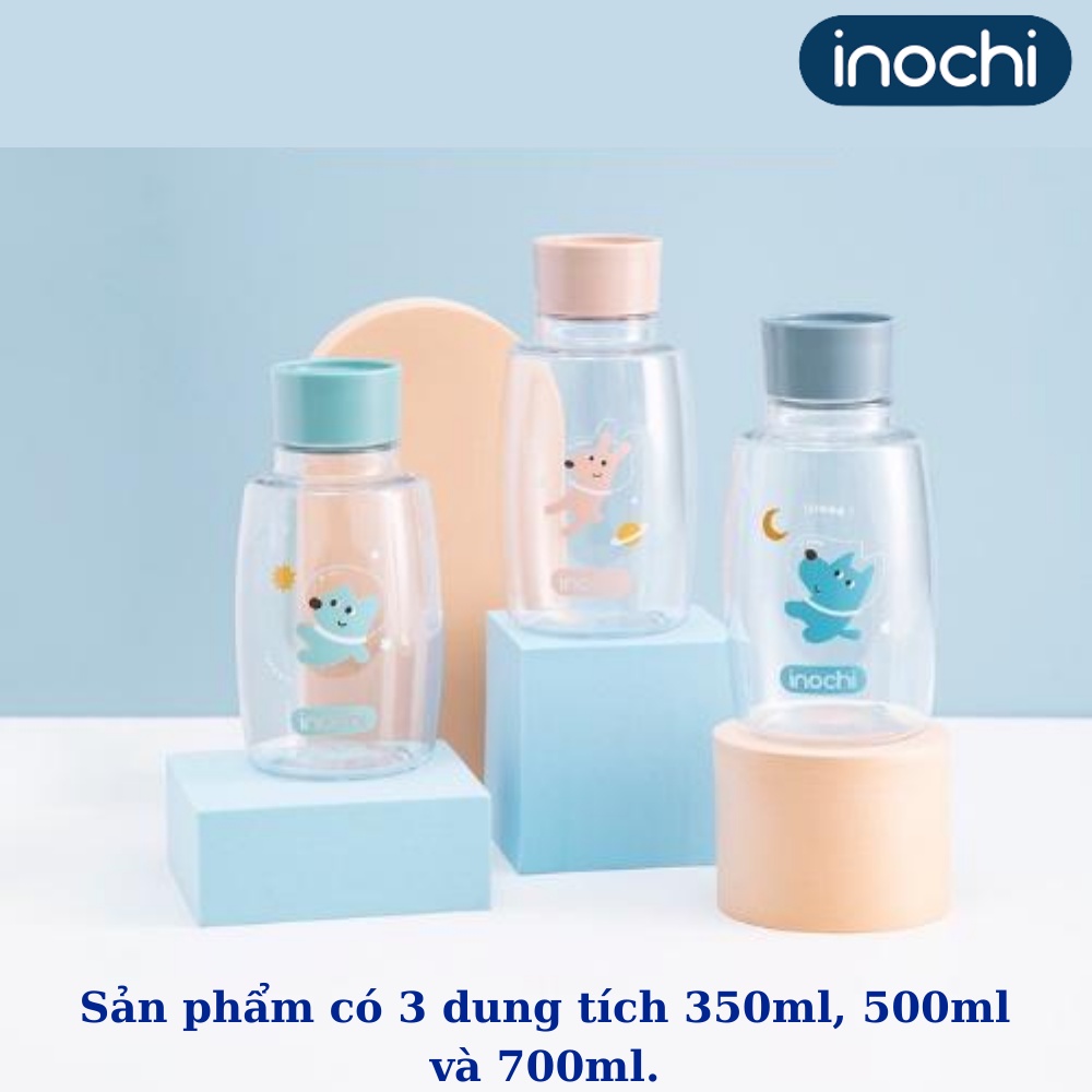 Bình nước trẻ em Goki Planet 350ml inochi đựng nước lạnh nước ép