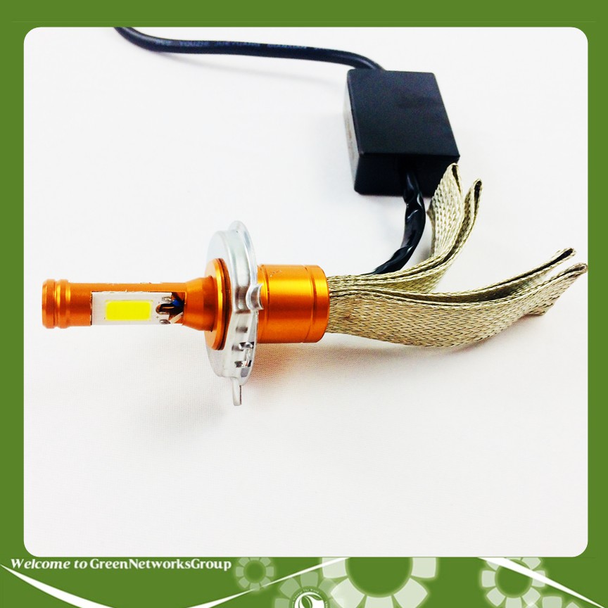 Đèn pha led râu tản nhiệt chân H4 Soulin siêu sáng GreenNetworks