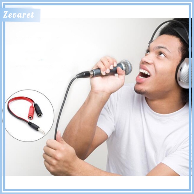 Dây Cáp Tách Âm Thanh 2 Trong 1 3.5mm Cho Điện Thoại Android