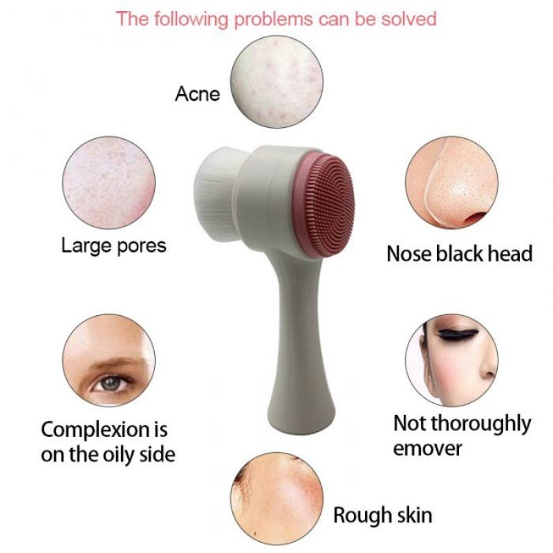 Cọ Rửa Mặt Hai Đầu Tiện Lợi