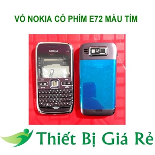 Vỏ nokia có phím e72 màu xanh