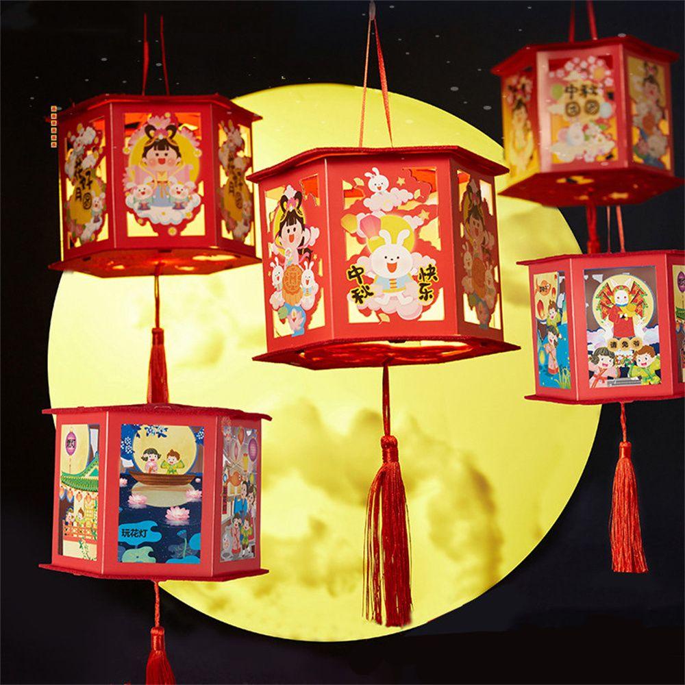 Lồng Đèn Hoạt Hình Thủ Công Nhỏ Gọn Dành Cho Trang Trí Lễ Hội Mùa Thu