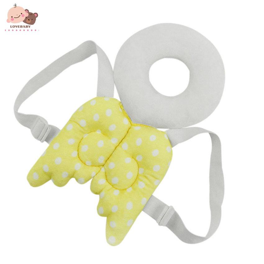 Gối đỡ bảo vệ đầu và lưng cho bé tập bò tập đi thiết kế hình con ong/con bọ/đôi cánh