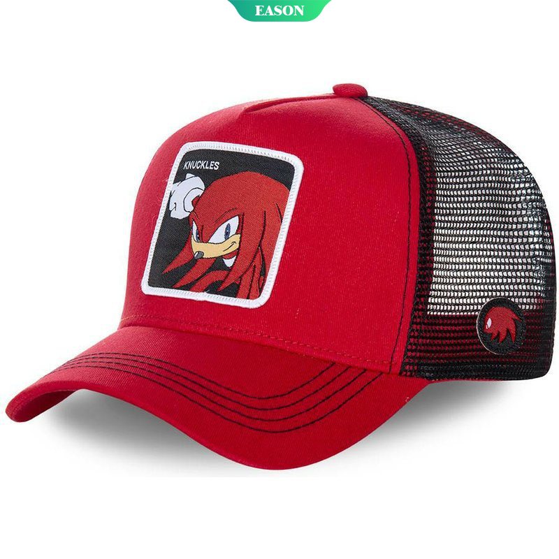 Mũ Lưỡi Trai Phối Lưới Họa Tiết Hoạt Hình Sonic-Baseball Thời Trang Mùa Hè Chất Lượng Cao Cho Nam Và Nữ