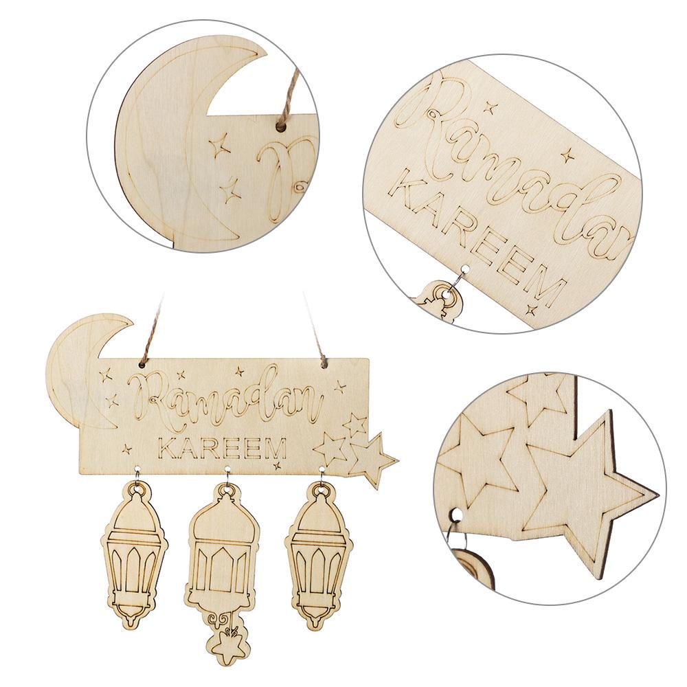 Lồng Đèn Gỗ Treo Trang Trí Nhà Cửa / Tiệc Cưới DIY