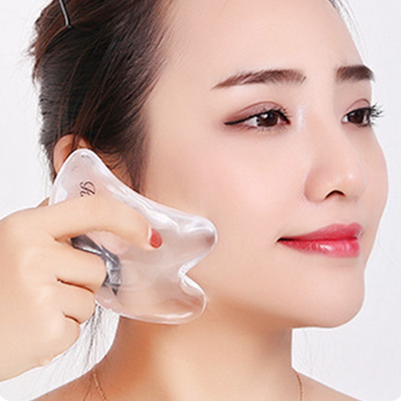 [Hàng mới về] Dụng cụ miếng cạo pha lê 3D massage nâng cơ chăm sóc mặt