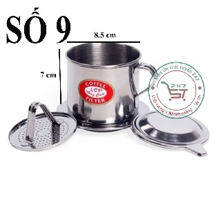 Phin cà phê 6, 7, 8, 9  LC -inox  - coffee jar