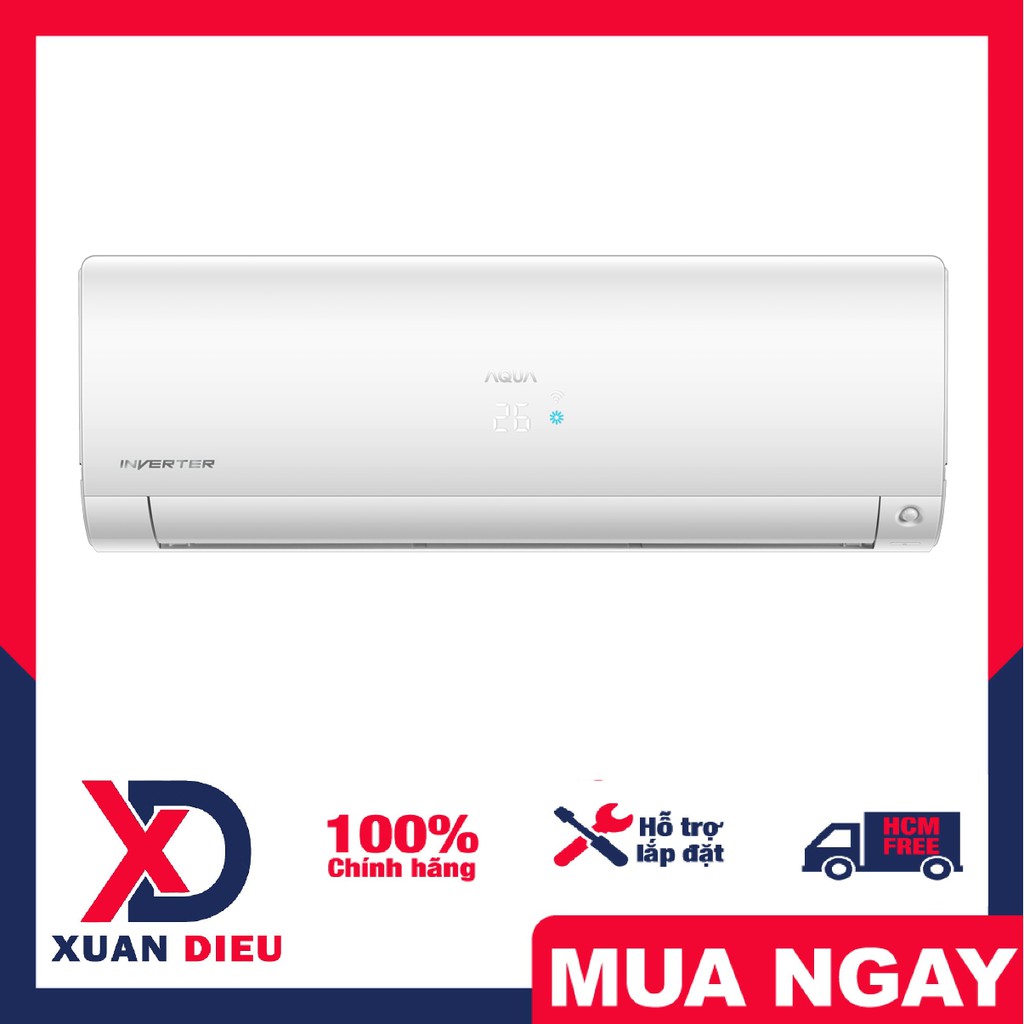 Máy lạnh Aqua Inverter 1.5 HP AQA-KCRV13FB - Miễn phí vận chuyển HCM, giao trong ngày