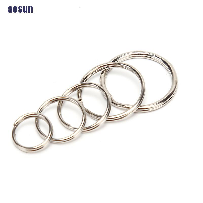 Set 100 vòng kim loại dùng để treo chìa khóa tiện lợi
