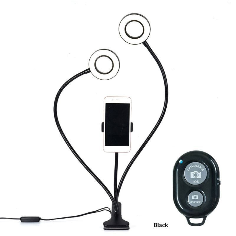 Đèn LED Vòng Nhẫn Điều Khiển Từ Xa Hỗ Trợ Chụp Ảnh Tự Sướng Cho Điện Thoại