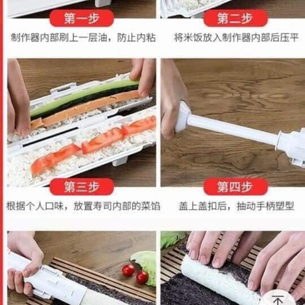 khuôn làm cơm cuộn vừa làm kimpap vừa làm sushi rất ok tiện lọi cho những bạn không khéo tay