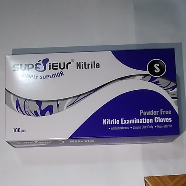 Găng Tay - bao tay - Superieur nitrile không bột hộp 100 cái màu đen