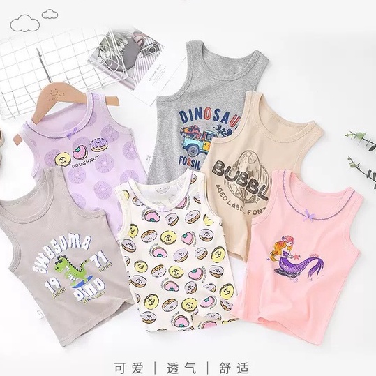 (Xả kho)Áo ba lỗ cotton Quảng Châu cho bé 1-7 tuổi