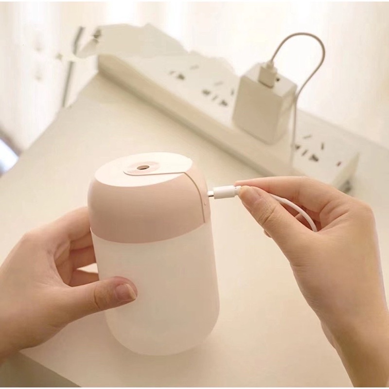 Máy phun sương, khuếch tán tinh đầu thơm, có đèn led làm đèn ngủ
