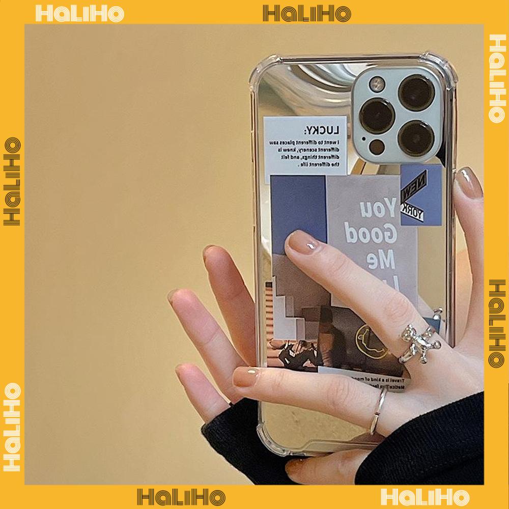 Ốp điện thoại Acrylic tráng gương chống sốc bảo vệ camera thích hợp cho iPhone 11 13 Pro Max 12 Pro Max 7 Plus xr