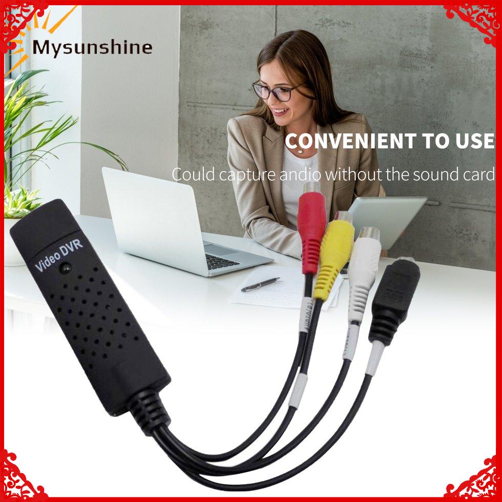 Đen Đầu Chuyển Đổi Usb 2.0 Cho Pc Tv Audio Dvd Dvr Vhs | BigBuy360 - bigbuy360.vn