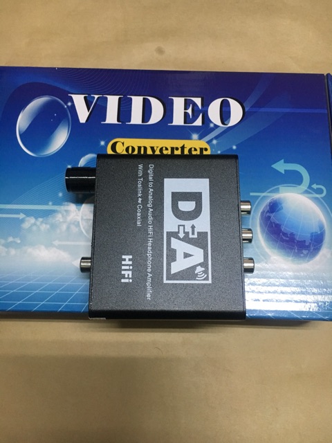 Bộ Chuyển Quang Digital sang Analog Sịn - Quang ra Audio có triết áp chỉnh tiếng Sịn.