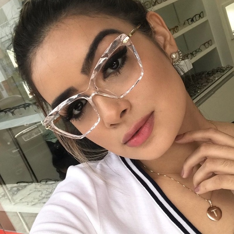 Mắt kính JIUERBA chống bức xạ gọng kim loại phong cách Âu Mỹ thời trang cho nữ