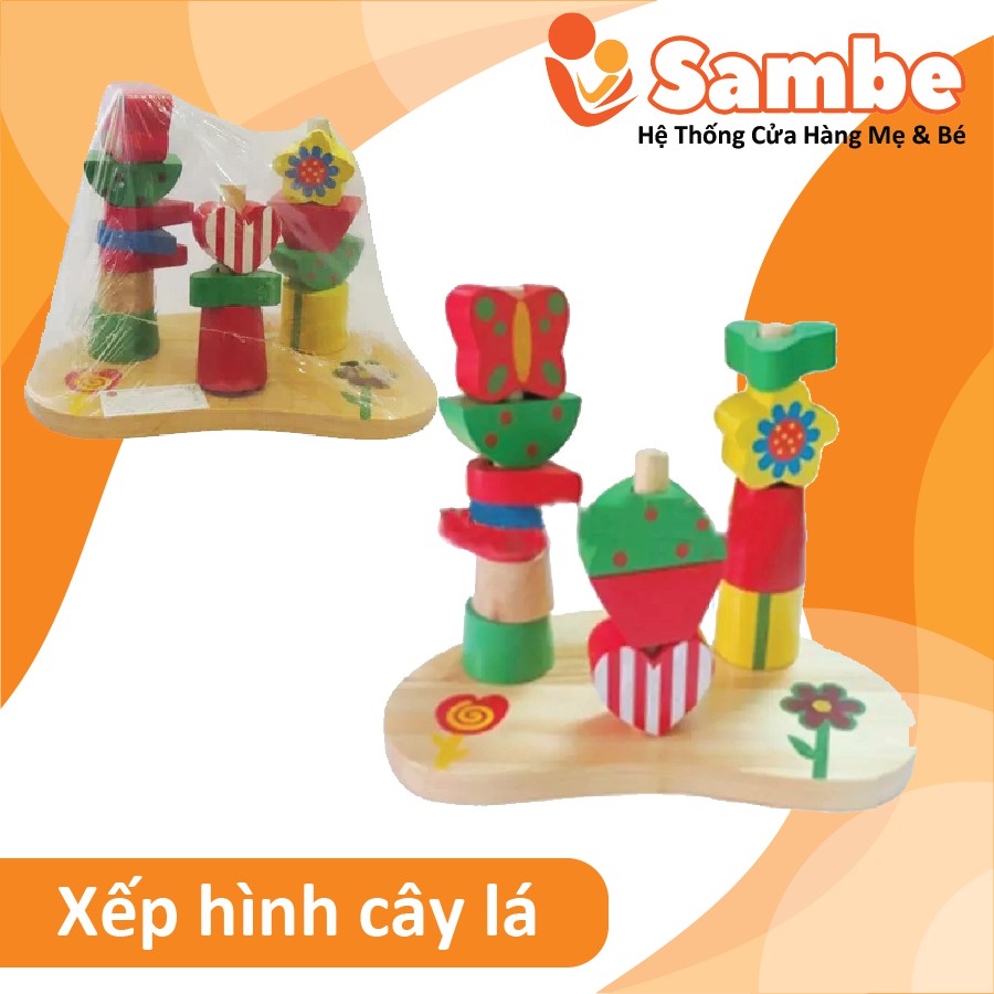Bộ xếp hình cây lá C562