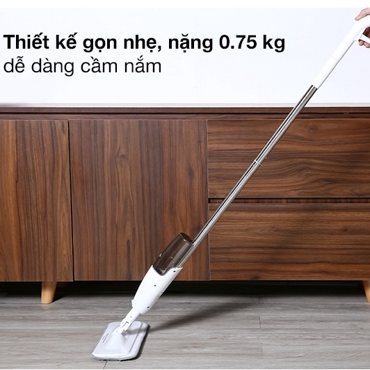 Cây lau nhà Xiaomi Deerma thông minh xoay 360 độ 2 trong 1 (Xịt nước &amp; Lau) TB500 - HAPOS