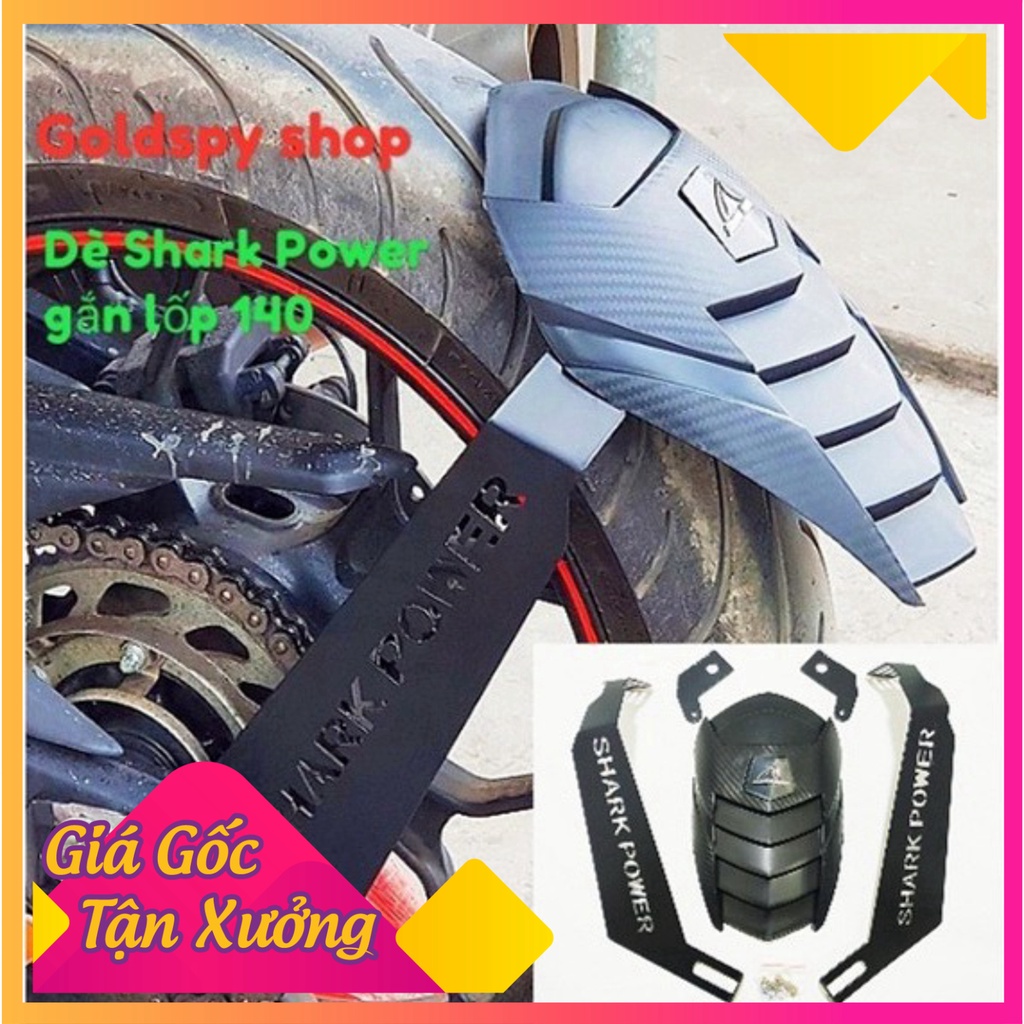 Dè Chắn Bùn Shark Power Gắn Exciter, Winner , TFX ,R15, Z300 Và Nhiều Dòng Xe Khác! (Ảnh Sp thật)