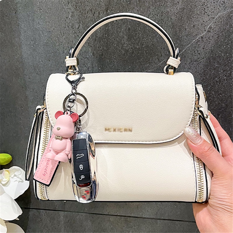 Móc khoá gấu Bear Brick treo balo cute dễ thương phong cách Hàn Quốc,móc khoá xe máy,ô tô tiện lợi