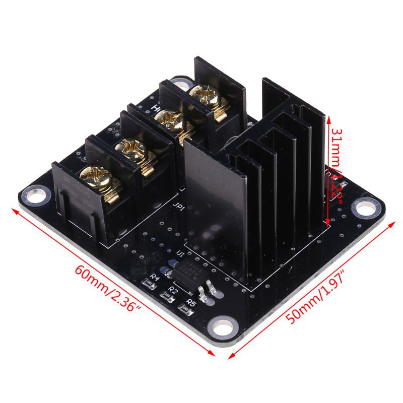 DOU 3D Printer Heated Bed Power Module Hotbed MOSFET Expansion Module Inc 2pin Lead With Cable for Anet A8 A6 A2 Ramps 1.4