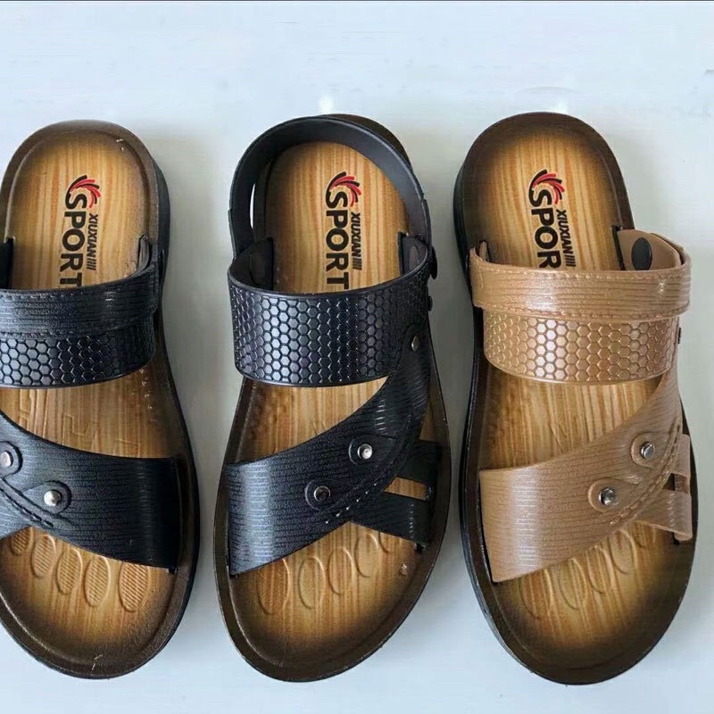 Dép lê giả da siêu bền cho nam