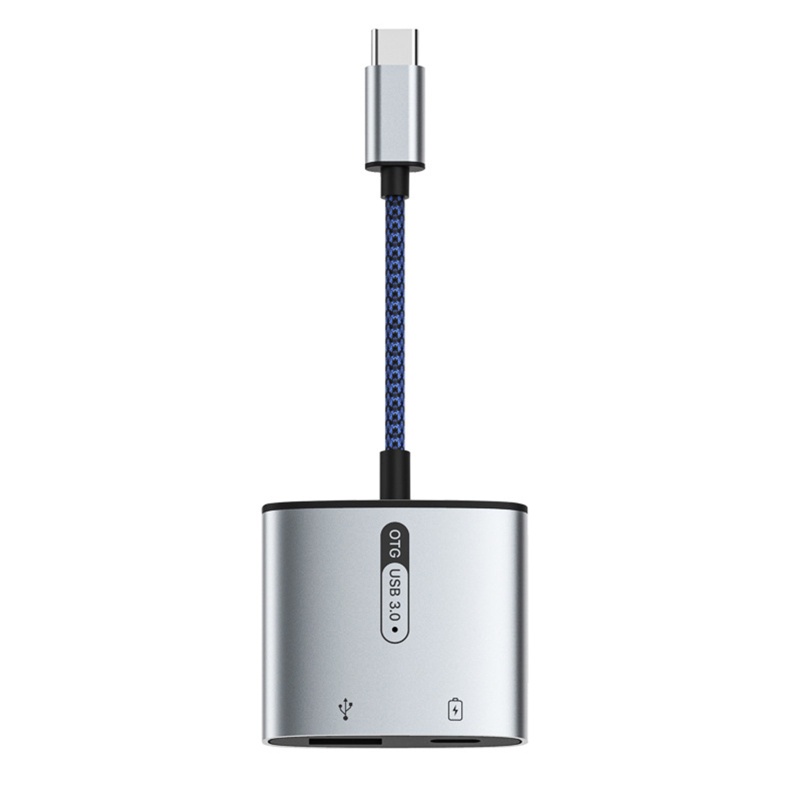 Dây Cáp Chia Cổng Sạc Type C OTG USB3 0 2 Trong 1 Cho Điện Thoại Di Động Chuột Máy Tính Bảng