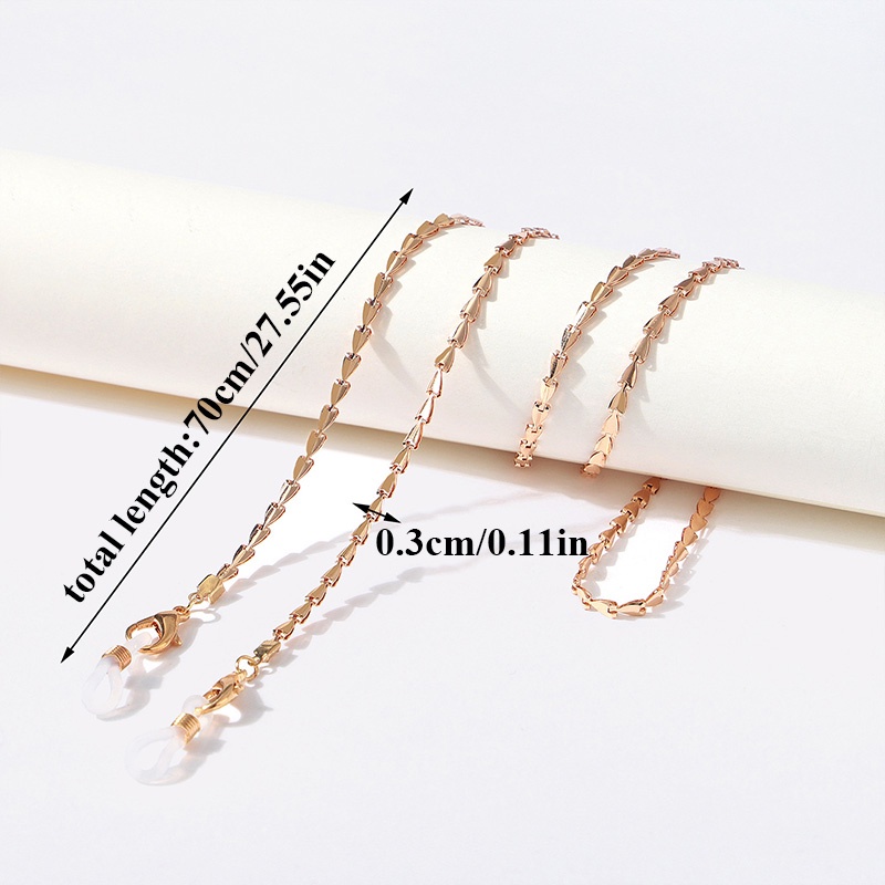 Dây Đeo Kính Bằng Kim Loại Đa Năng Phong Cách Âu Mỹ Thời Trang