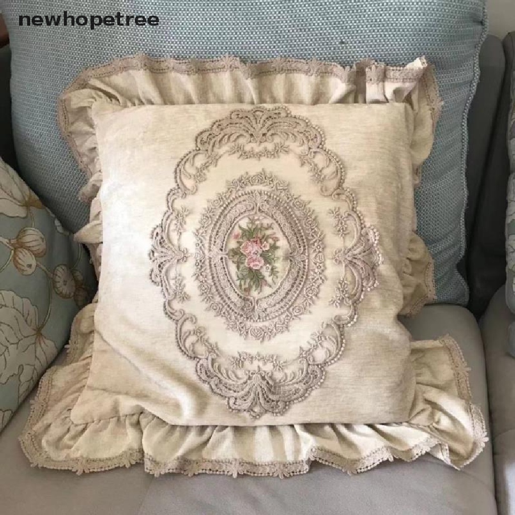 Vỏ Bọc Bệ Tỳ Tay Ghế Sofa Thêu Ren Phong Cách Châu Âu