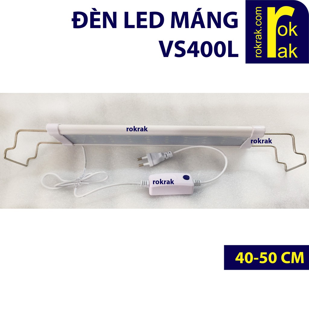Đèn LED máng VipSun KS-400-L cho hồ cá, hồ thủy sinh size 40 45cm