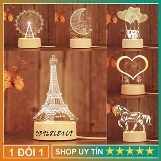 [Loại 1] Đèn ngủ led 3D Thả Tim , đèn trang trí, quà tặng sinh nhật độc đáo, quà tình yêu, đèn thông minh