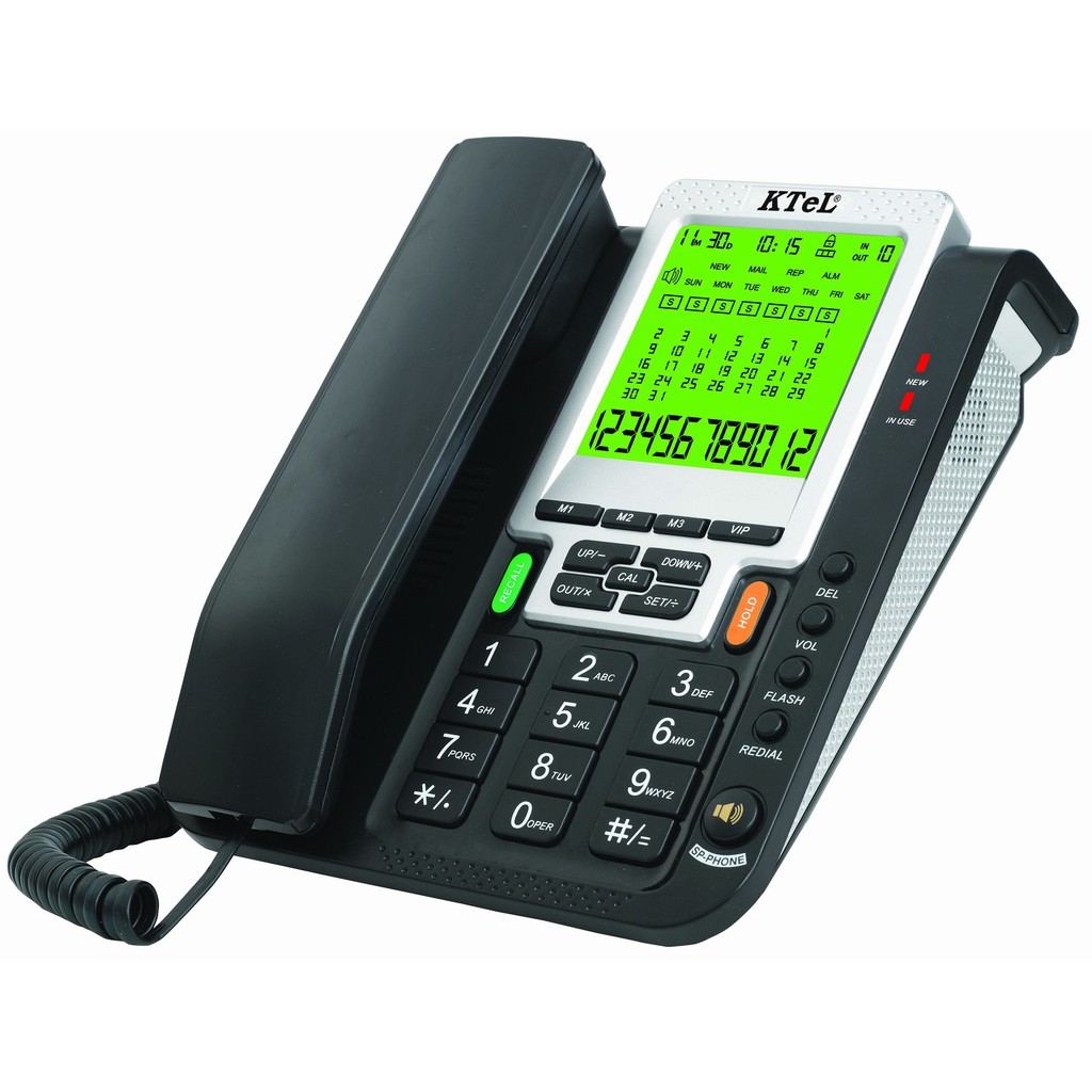điện thoại văn phòng, điện thoại khách sạn, gia đình, loại có dây để bàn, có màn hình hiện số gọi tới. KTeL 902 | BigBuy360 - bigbuy360.vn