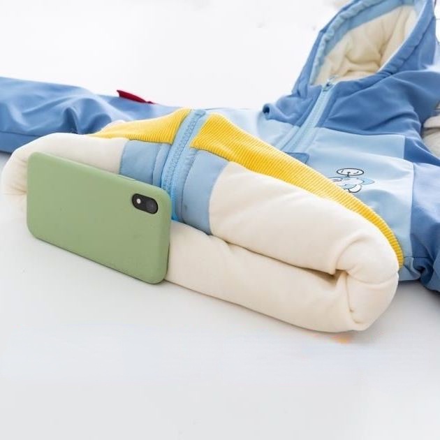 Áo Khoác Có Mũ Vải Cotton Dày In Hoạt Hình Doraemon Thời Trang 2022 Cho Bé