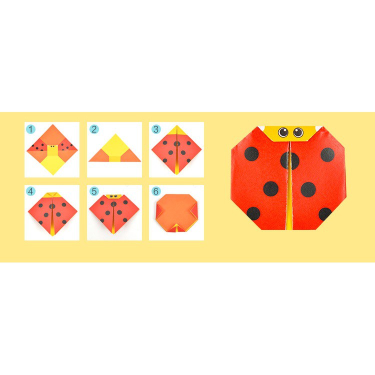 Đồ chơi giấy gấp thủ công 108 tờ Origami nhiều màu sắc cho bé KB216068