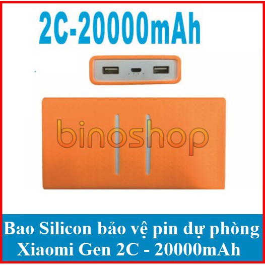 Bao Silicon bảo vệ pin dự phòng Xiaomi Gen 2C 20000mAh