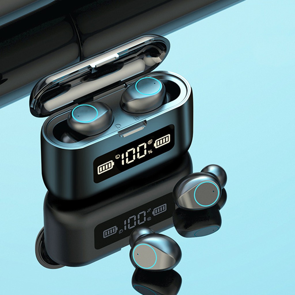 Tai Nghe Nhét Tai Không Dây Bluetooth Chống Thấm Nước Bằng Abs Có Nút Điều Khiển Cảm Ứng