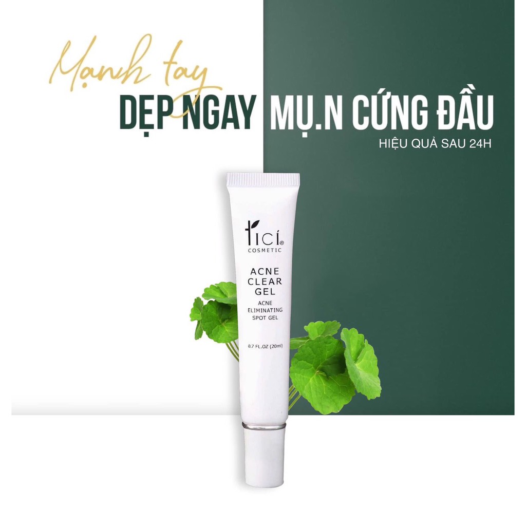 Gel Giảm Mụn Tici, Mụn Mủ, Mụn Đầu Đen, Mụn Bọc, Liền Sẹo, Mờ Thâm Công Ty Tici