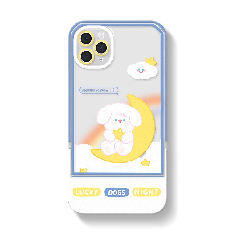 Ốp lưng iphoneỐp Điện Thoại  Kèm Giá Đỡ Tàng Hình Họa Tiết Hoạt Hình Dễ Thương Cho iphone 14 / 13Pro 12 / xs / 6 / 7 / 8PLUSDinuo case