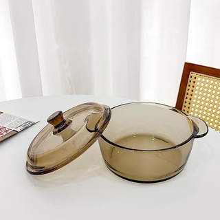 【Messiya】 Tô thủy tinh đựng mì ăn liền cỡ lớn phong cách Hàn Quốc cho học sinh ký túc xá sinh