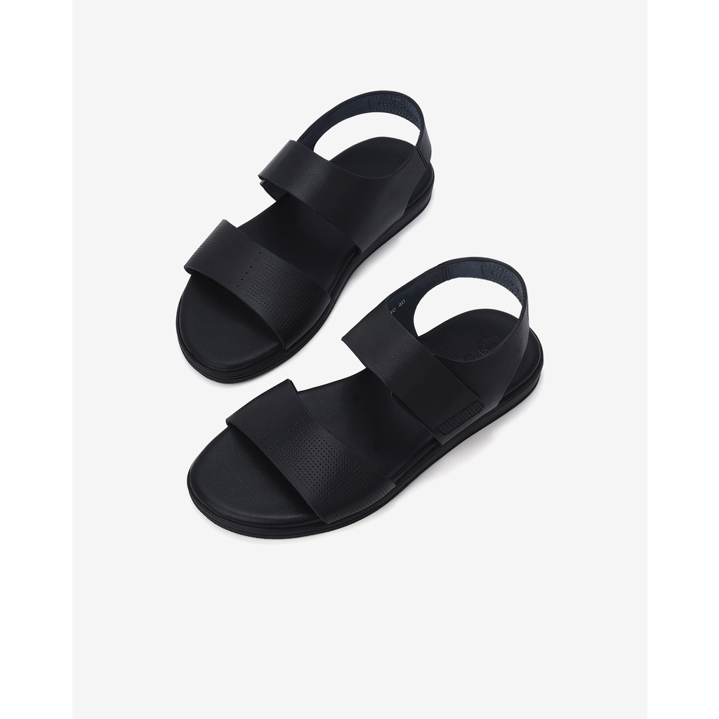 Giày sandal nam Đông Hải thiết kế quai ngang họa tiết dập lỗ đế 3cm siêu nhẹ - S3110