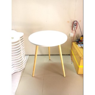 BÀN TRÒN 3 CHÂN TRẮNG /ĐEN